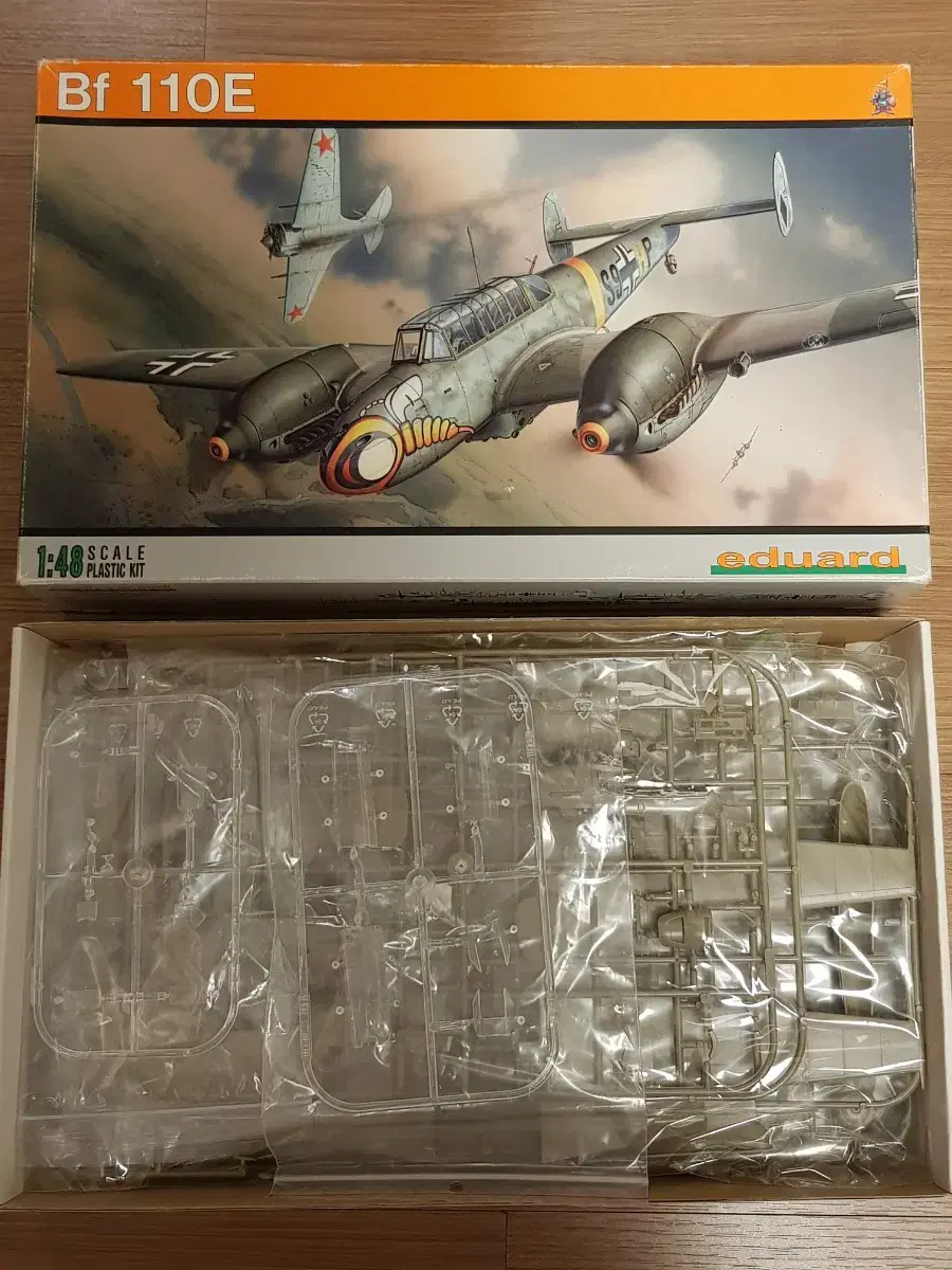 Eduard 1/48 Bf-110E 비행기 전투기 프라모델 미사용 새제품